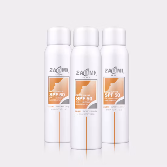 工場でカスタマイズされた日焼け止めスプレー卸売日焼け止めスプレー SPF 50 ボディ日焼け止めスプレー顔用