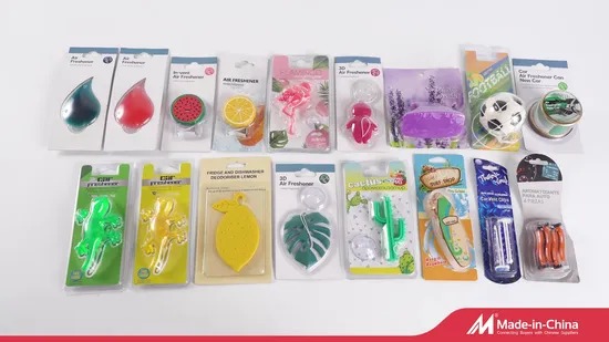 サンプルカスタマイズ OEM デザインカスタム長期持続香り高品質吊り下げ紙車芳香剤